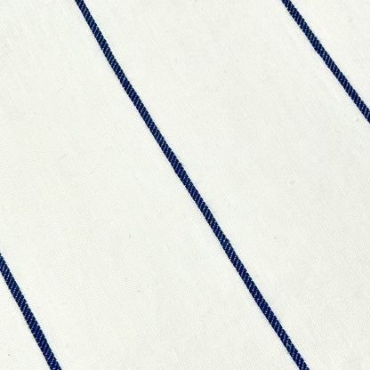 Light Green Wide Thin Striped 100% Linen Custom Made Flat Roman Shade/CL1003 - Classic & Modern Home