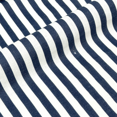 Dot and Texture Stripe Embroidery Blend Sheer Linen Fabric / 118" Width / CL1118