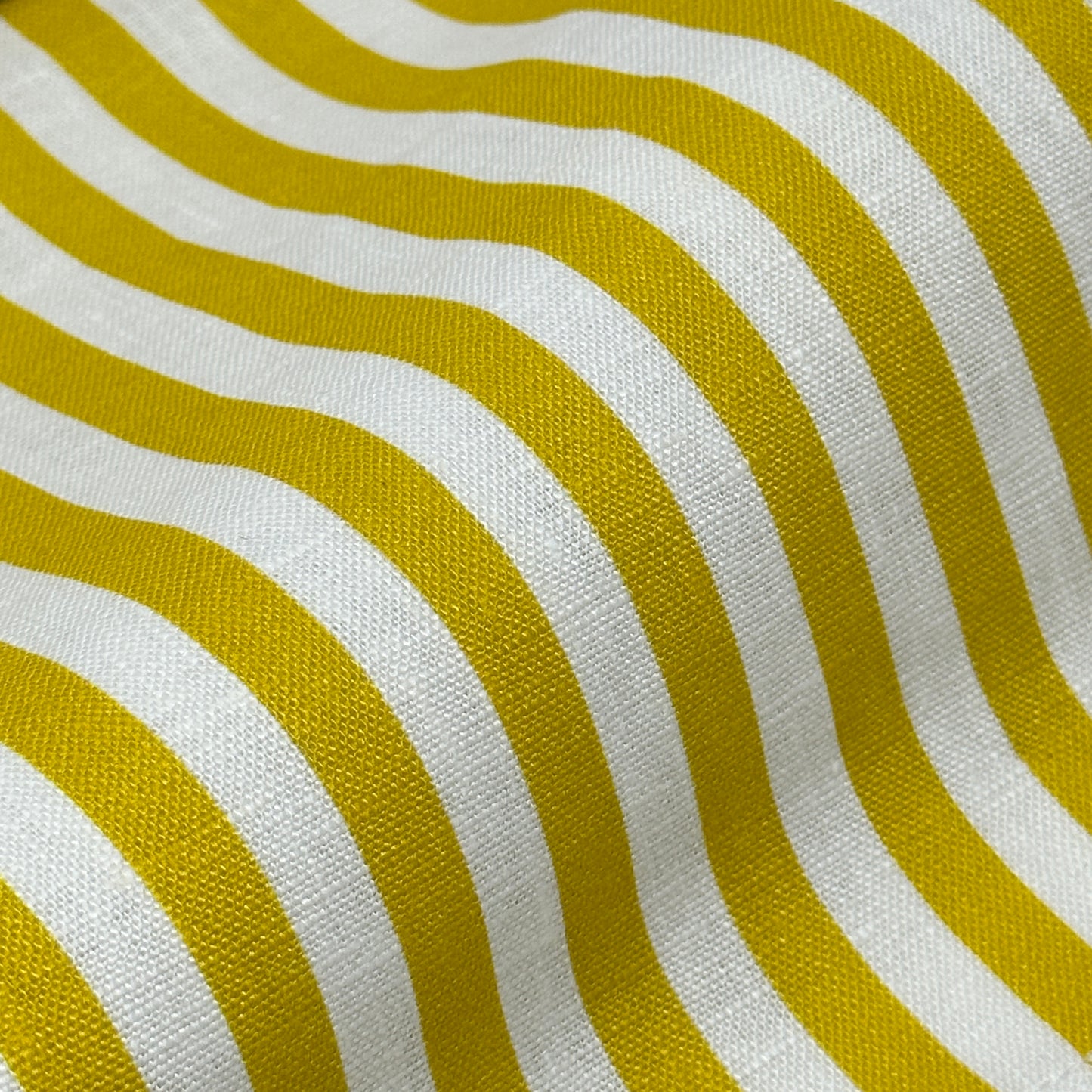 3/8" Narrow Thin Stripe 100% Natural Linen Flat Roman Shade, CL1102