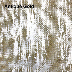 Abstract Linen Blend Sheer Fabric By The Yard, Antique Gold, Antique Silver, Curtain, Drapery, Table Top, 54" Width/CL1031