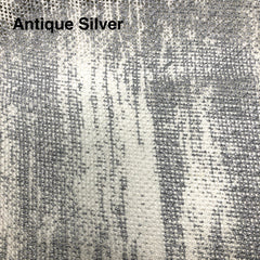 Abstract Linen Blend Sheer Fabric By The Yard, Antique Gold, Antique Silver, Curtain, Drapery, Table Top, 54" Width/CL1031