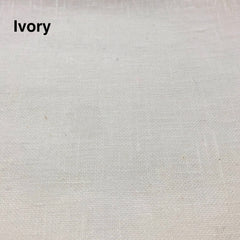 2 Tone Poly Linen Sheer Fabric By The Yard, White, Ivory, Curtain, Drapery, Table Top, 118" Width/CL1034