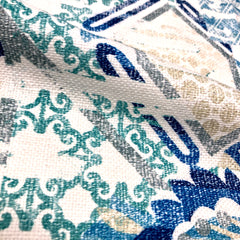 Mosaic Geometric Print Linen Blend Fabric by the Yard/54" Width/CL1036 - Classic & Modern Home