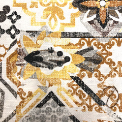 Mosaic Geometric Contemporary Linen Custom Roman Shade/CL1036 - Classic & Modern Home