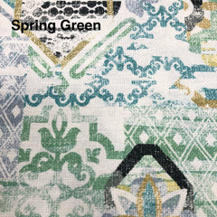 Mosaic Geometric Contemporary Linen Custom Roman Shade/CL1036 - Classic & Modern Home