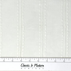 Sheer Linen Fabric with Embroidered Dots & Stripes / 54" Width / CL1126