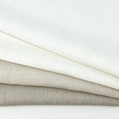 Stain Resistant Medium Heavy Weight 100% Linen Weave Fabric By The Yard / 54" Width / CL1124