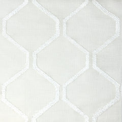 Embroidery Modern Geometric Blend Sheer Linen Fabric By The Yard / 54" Width / CL1133