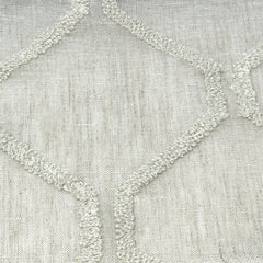 Embroidery Modern Geometric Blend Sheer Linen Fabric By The Yard / 54" Width / CL1133