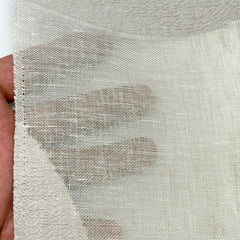 Circle Embroidery Geometric Linen Fabric by the Yard / 54" Width / CL1139