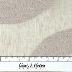 Circle Embroidery Geometric Linen Fabric by the Yard / 54" Width / CL1139
