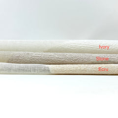 Circle Embroidery Geometric Linen Fabric by the Yard / 54" Width / CL1139