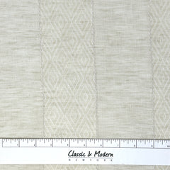 Geo Striped Blend Linen Sheer Fabric By The Yard/CL1138