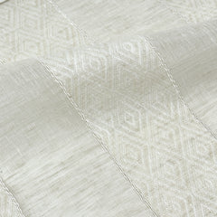 Geo Striped Blend Linen Sheer Fabric By The Yard/CL1138
