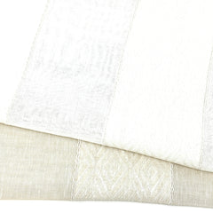 Geo Striped Blend Linen Sheer Fabric By The Yard/CL1138