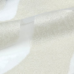 Irregular Wave Geometric Faux linen Fabric By The Yard / 118" Width / CL1135
