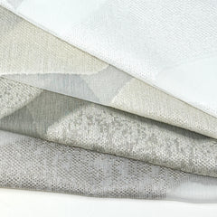 Irregular Wave Geometric Faux linen Fabric By The Yard / 118" Width / CL1135