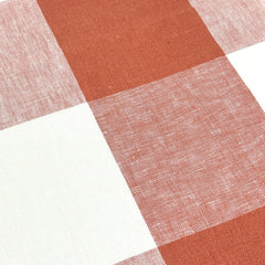 Checkered Square Multi Color 100% Linen Fabric by the Yard / 54" Width / CL1125