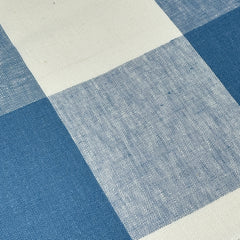 Checkered Square Multi Color 100% Linen Fabric by the Yard / 54" Width / CL1125