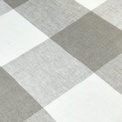 Checkered Square Multi Color 100% Linen Fabric by the Yard / 54" Width / CL1125