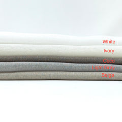 Poly Sheer Faux Linen Fabric by the Yard / 118" Width / CL1122