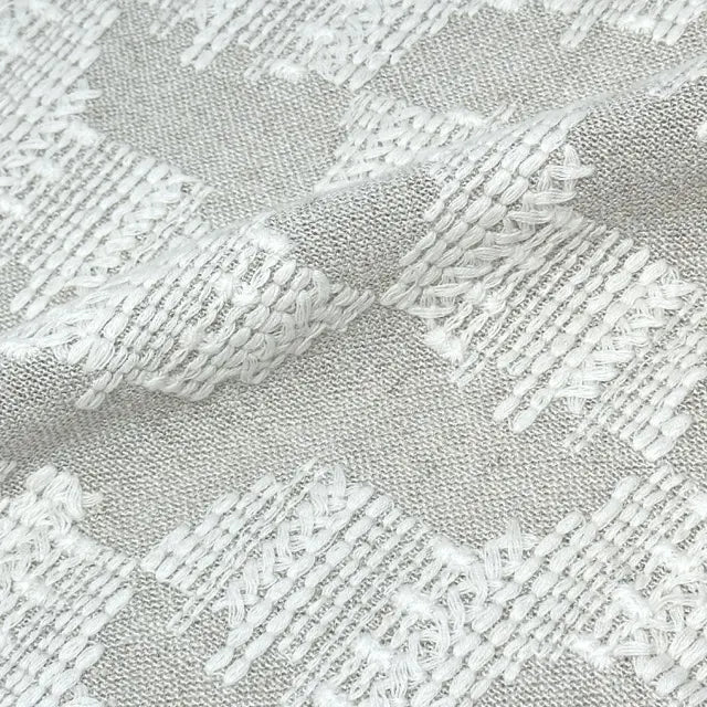 Embroidery Texture Modern Luxury Blend sheer Linen Fabric By The Yard, 53"Width, CL1131