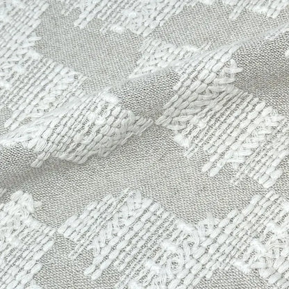 Embroidery Texture Modern Luxury Blend sheer Linen Fabric By The Yard, 53"Width, CL1131