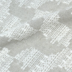 Embroidery Texture Modern Luxury Blend sheer Linen Fabric By The Yard / 53" Width / CL1131