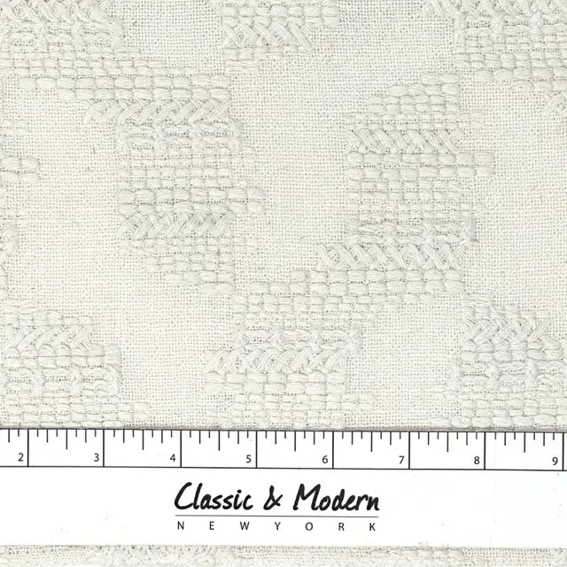Embroidery Texture Modern Luxury Blend sheer Linen Fabric By The Yard, 53"Width, CL1131