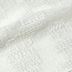 Embroidery Texture Modern Luxury Blend sheer Linen Fabric By The Yard / 53" Width / CL1131