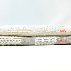 Embroidery Texture Modern Luxury Blend sheer Linen Fabric By The Yard / 53" Width / CL1131