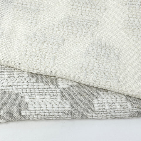 Embroidery Texture Modern Luxury Blend sheer Linen Fabric By The Yard / 53" Width / CL1131