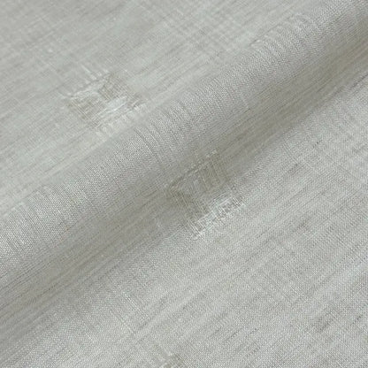 Square Tear-off Modern Geometric Blend Linen Sheer Fabric By The Yard, 54"Width, CL1137