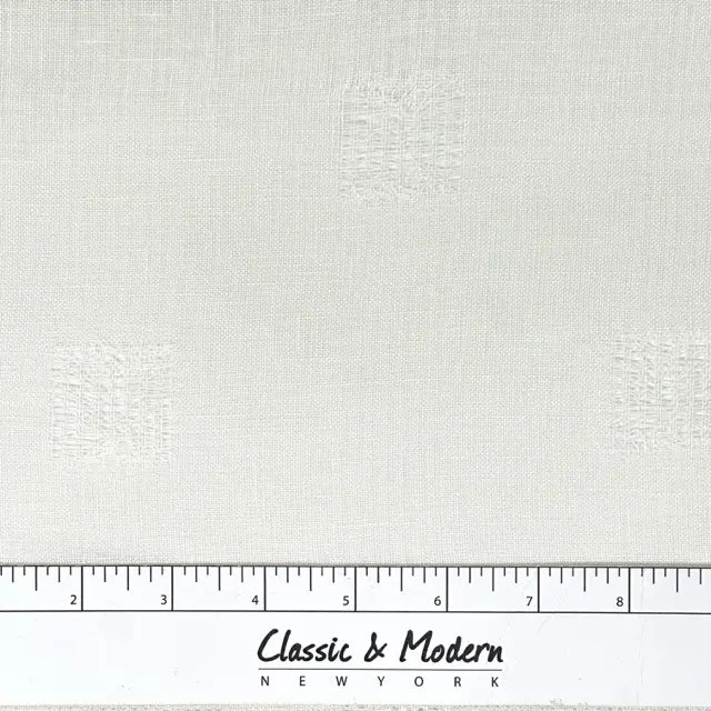 Square Tear-off Modern Geometric Sheer Linen Flat Roman shade, CL1137