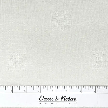Square Tear-off Modern Geometric Sheer Linen Flat Roman shade, CL1137
