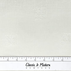 Square Tear-off Modern Geometric Blend Linen Sheer Fabric By The Yard / 54" Width / CL1137