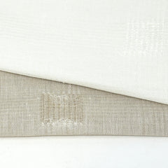 Square Tear-off Modern Geometric Blend Linen Sheer Fabric By The Yard / 54" Width / CL1137