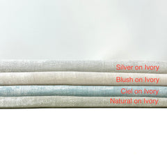 Irregular Geometric 100% Linen Fabric by the Yard / 58" Width / CL1119
