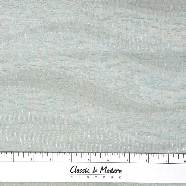 Tassel Waved Sheer Blend Linen Fabric by the Yard, 110"Width, CL1171