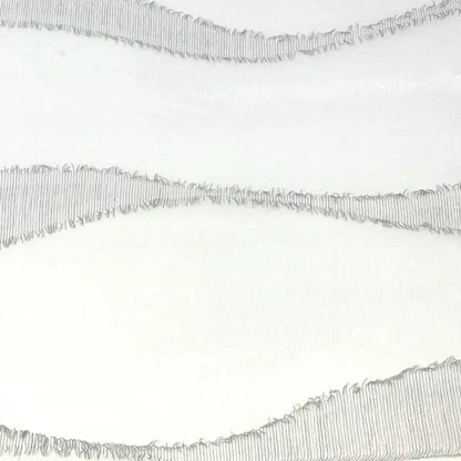 Tassel Waved Sheer Blend Linen Fabric by the Yard, 110"Width, CL1171