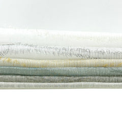 Tassel Waved Sheer Blend Linen Fabric by the Yard / 110" Wide / CL1171