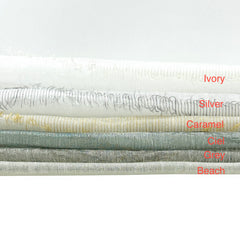 Tassel Waved Sheer Blend Linen Fabric by the Yard / 110" Wide / CL1171