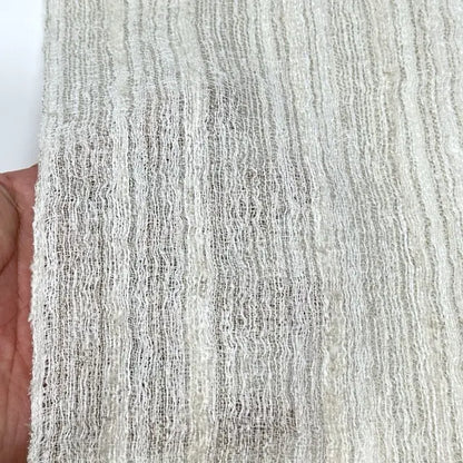 Rough Textured Sheer Blend Linen Fabric by the Yard, 110"Width, CL1170