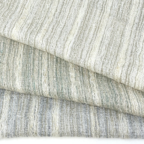 Rough Textured Sheer Blend Linen Fabric by the Yard / 110" Wide / CL1170