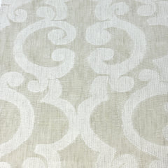 Irregular Geometric Blend Linen Sheer Fabric By The Yard / 54" Width / CL1130