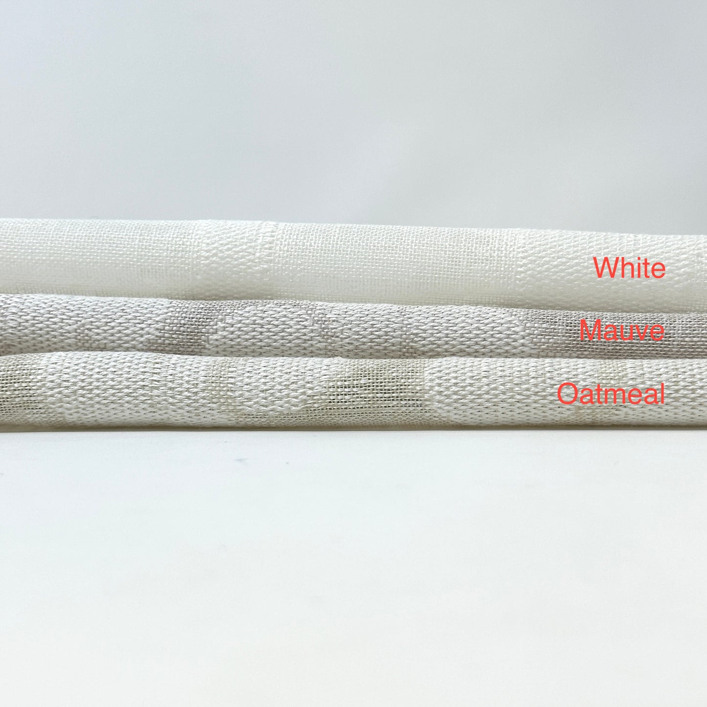 Damask Geometric Blend Linen Sheer Flat Roman Shade, CL1130