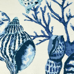 Sea Life Shell Tropical Linen Fabric by the Yard / 54" Width / CL1159