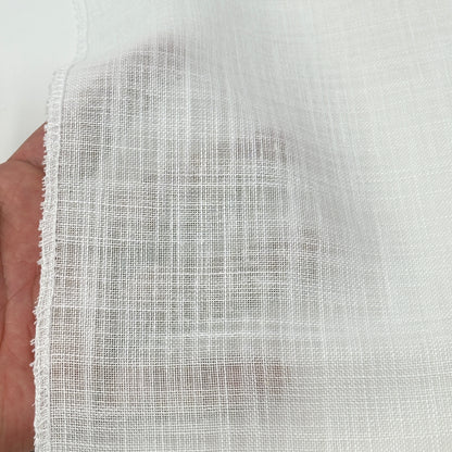 Soft and airy Blended linen sheer Custom Flat Roman shade, CL1161