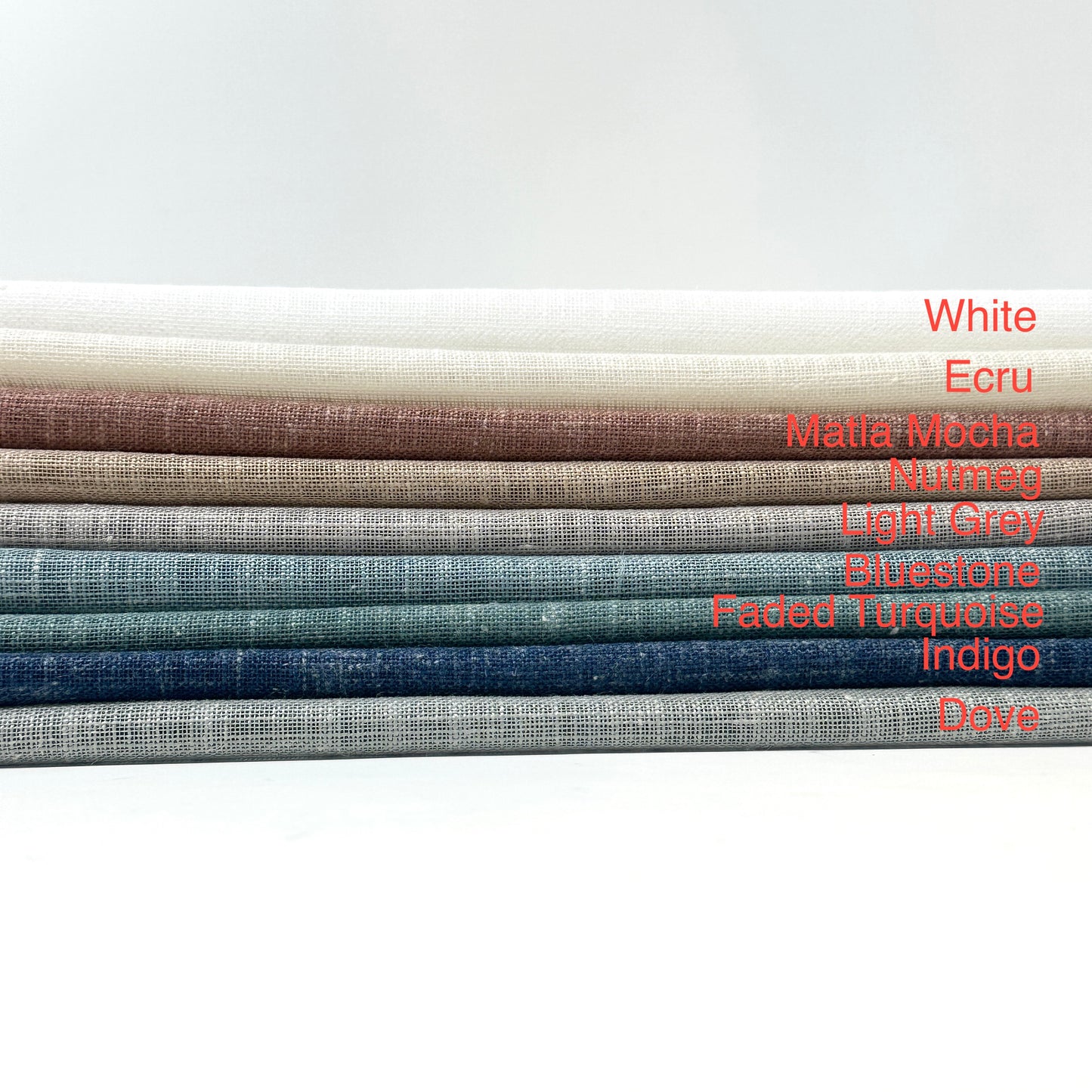 Soft and airy Blended linen sheer Custom Flat Roman shade, CL1161