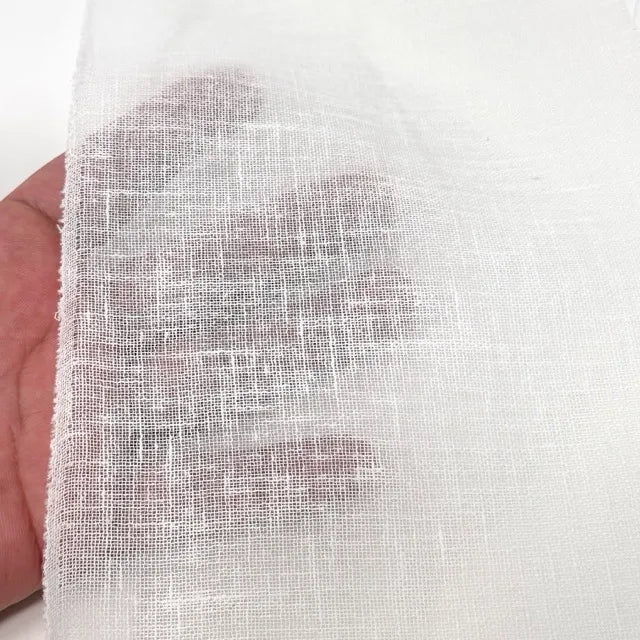 Pure Slub Lightweight Blend Linen Gauze Sheer Fabric, 54" Width, CL1152